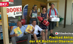Freibad Aktion der AK Bücherei Oberwart